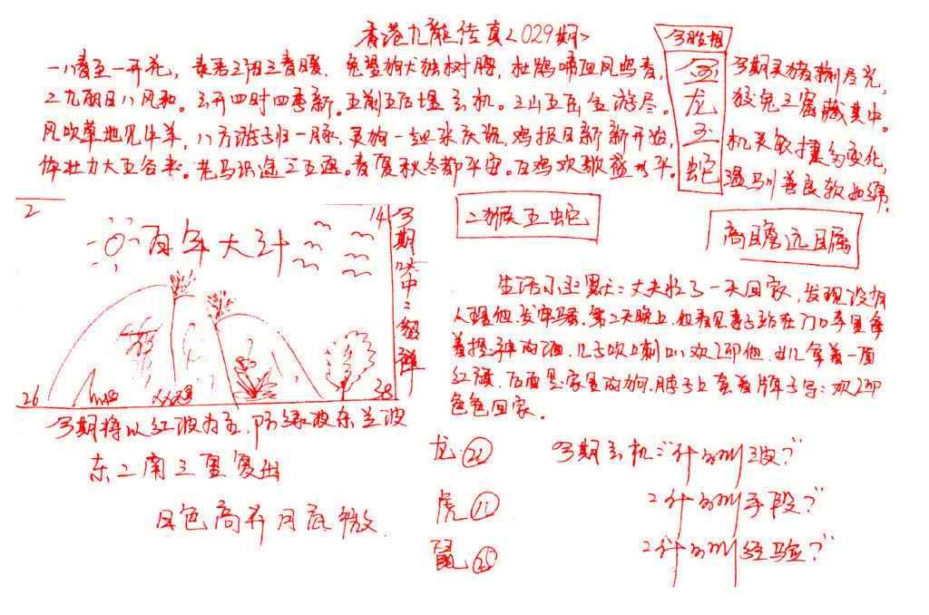 029期九龙传真(手写)[图]