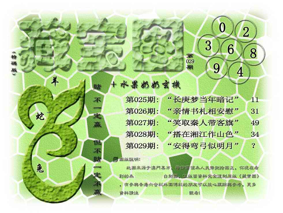 029期藏宝图(正版)[图]