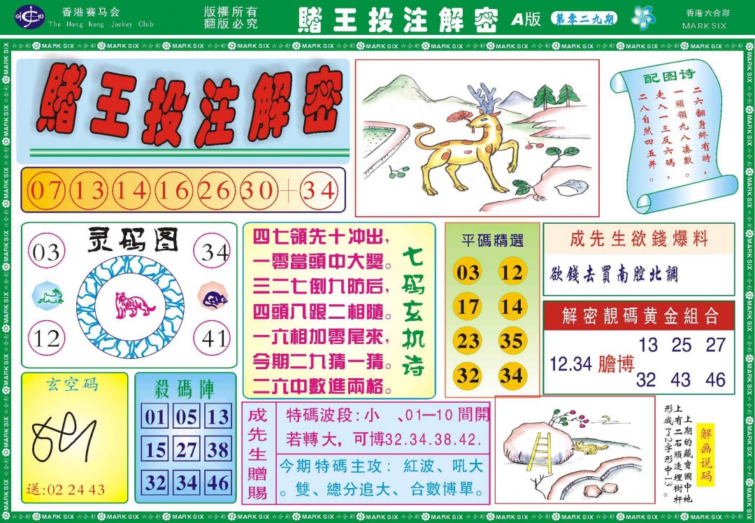 029期赌王投注解密记录[图]