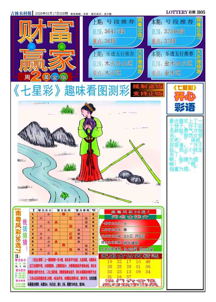 029期七星彩图(高清)A[图]