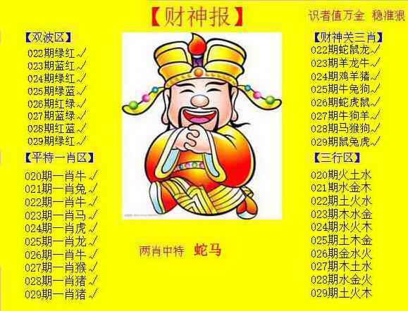 029期黄色财神报[图]